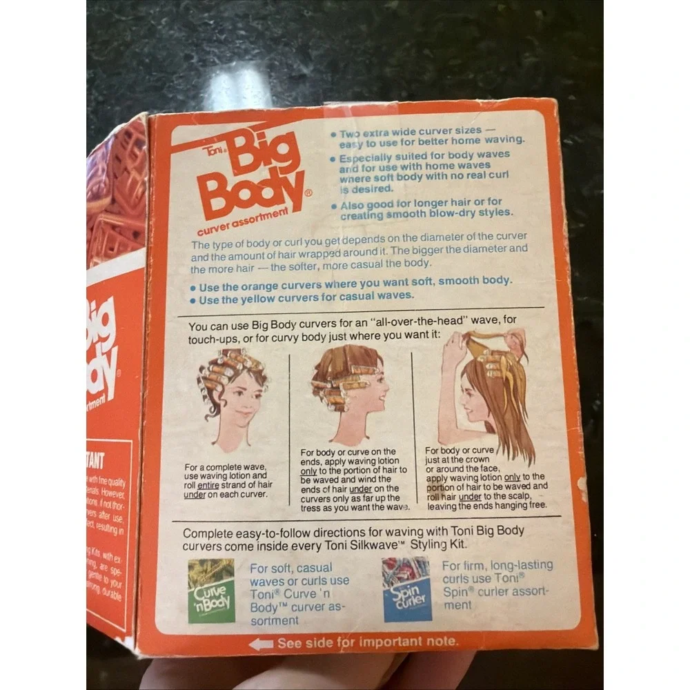 Vintage Toni Curlers Spin Curler Big Body 17 Count 2 Sizes w/boxes Hair Gillette